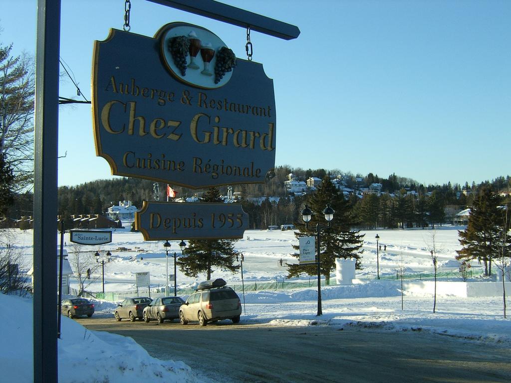 Restaurant Auberge Chez Girard Sainte-Agathe-des-Monts Zewnętrze zdjęcie